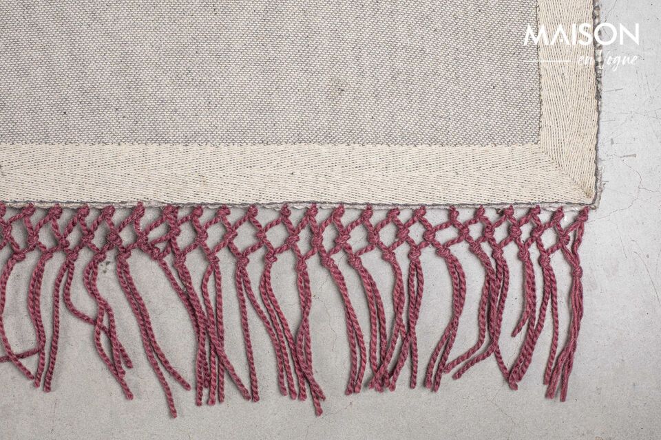 Alfombra 170x240 cm de lana púrpura Liv - 12