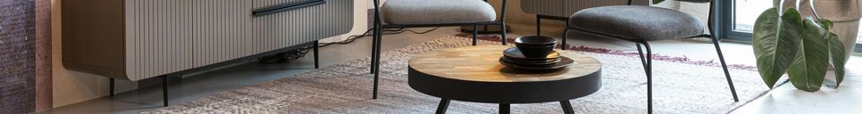 Descriptivo Materiales Alfombra 170x240 cm de lana púrpura Liv