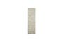 Miniatura Alfombra de fibra natural gris claro 300x90 cm Hempi Clipped