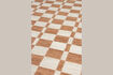 Miniatura Alfombra de plástico reciclado beige 160x230 cm Checker 2