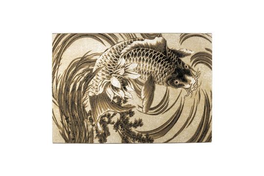 Alfombra de polipropileno termofijado gris koi 160x230