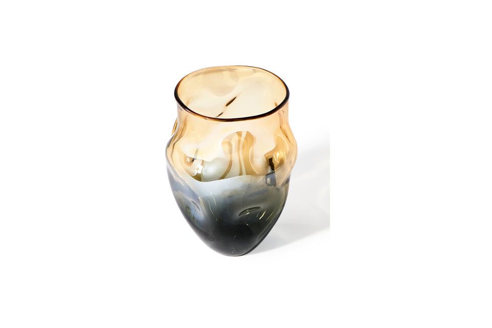 The Collision Vase amber color, an original and sophisticated product