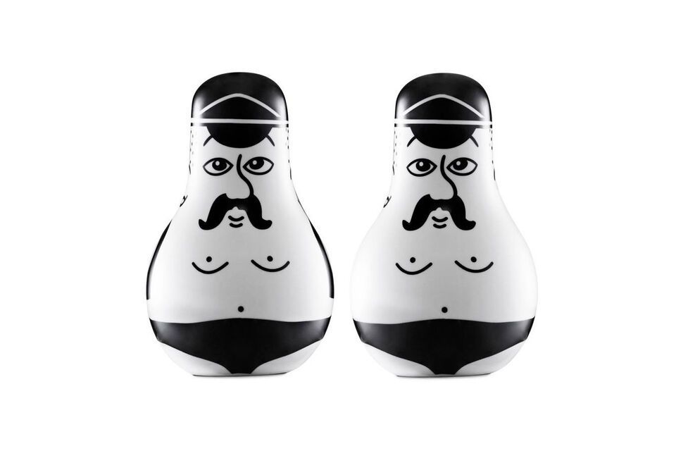 Amis porseleinen peper en zoutstel Normann Copenhagen