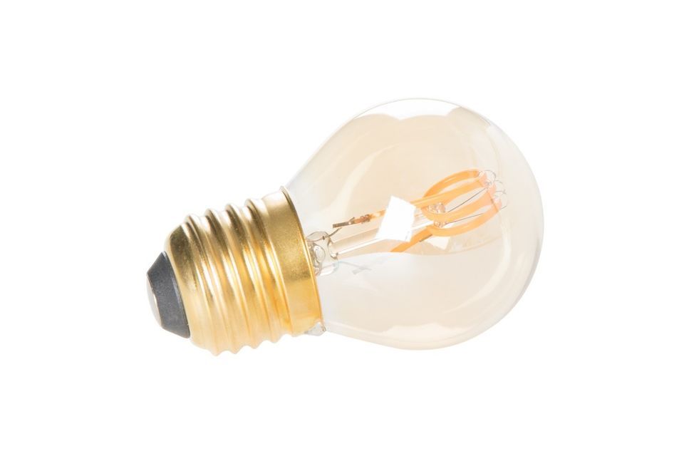 Illuminez votre intérieur d\'une lumière chaleureuse avec la petite ampoule classique or mini
