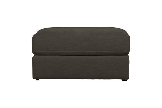 Anthracite fabric pouf Family Clipped