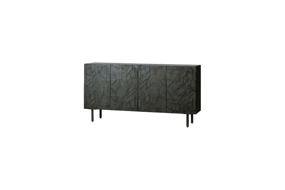 Aparador 160cm madera de mango negra Counter Woood