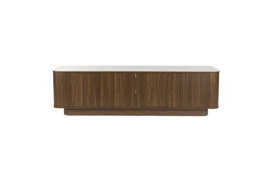 Aparador bajo de madera de nogal Almira Clipped