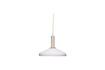 Miniature Apollo white glass pendant 1