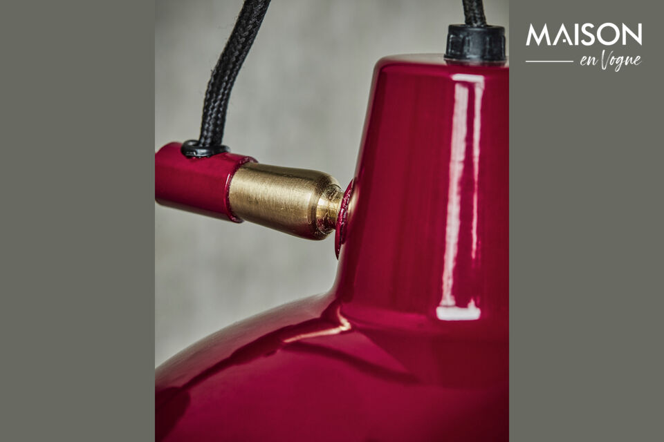 Crafted from iron with brass accents