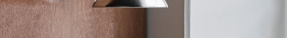 Mise en avant matière Applique en fer argent brossé HDDesk