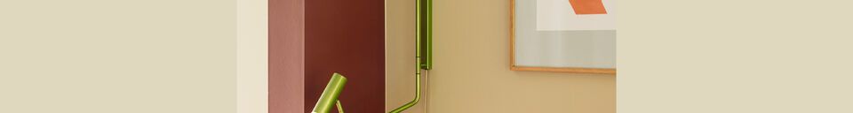 Mise en avant matière Applique en fer vert Wally