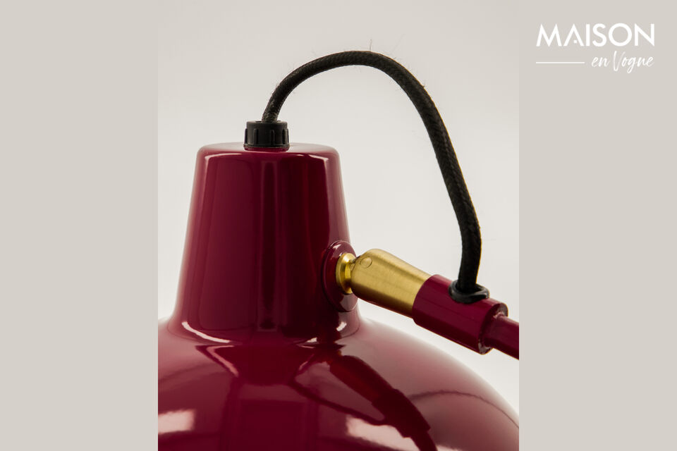 The white interior shade enhances light reflection, creating a warm and inviting atmosphere