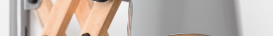 Mise en avant matière Applique murale Flex grise