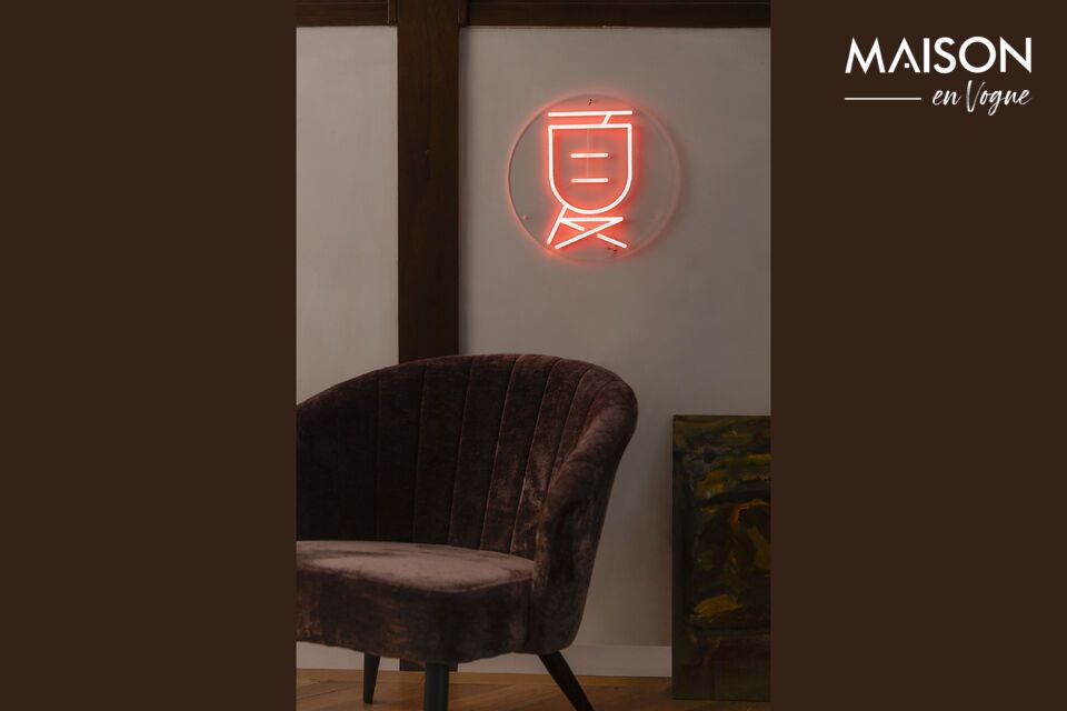 Le symbole est composé d’une lumière LED rouge dont l’intensité est réglable