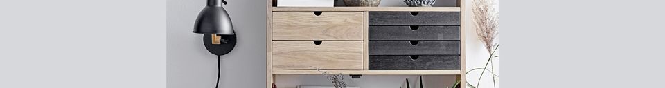 Mise en avant matière Applique Veslud en métal noir