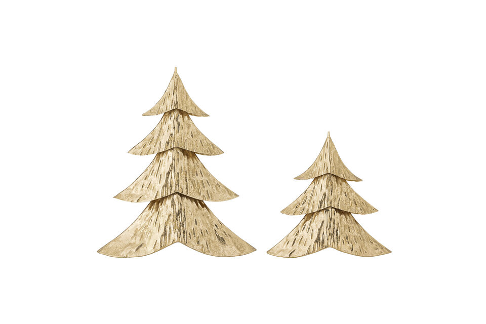 Árbol decorativo set de 2 de hierro dorado Kaiam Bloomingville