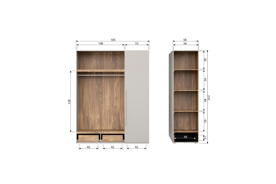 Materiale
La serie Rens è realizzata in decoro noce