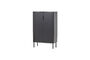 Miniatura Armario 2 puertas pino negro mate Gunnar Clipped