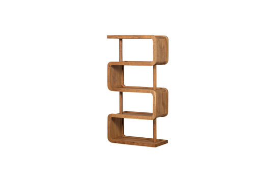Armario abierto 160x82 cm madera de acacia natural RATTLE Clipped