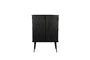 Miniatura Armario de almacenamiento de madera negra Barbier Clipped