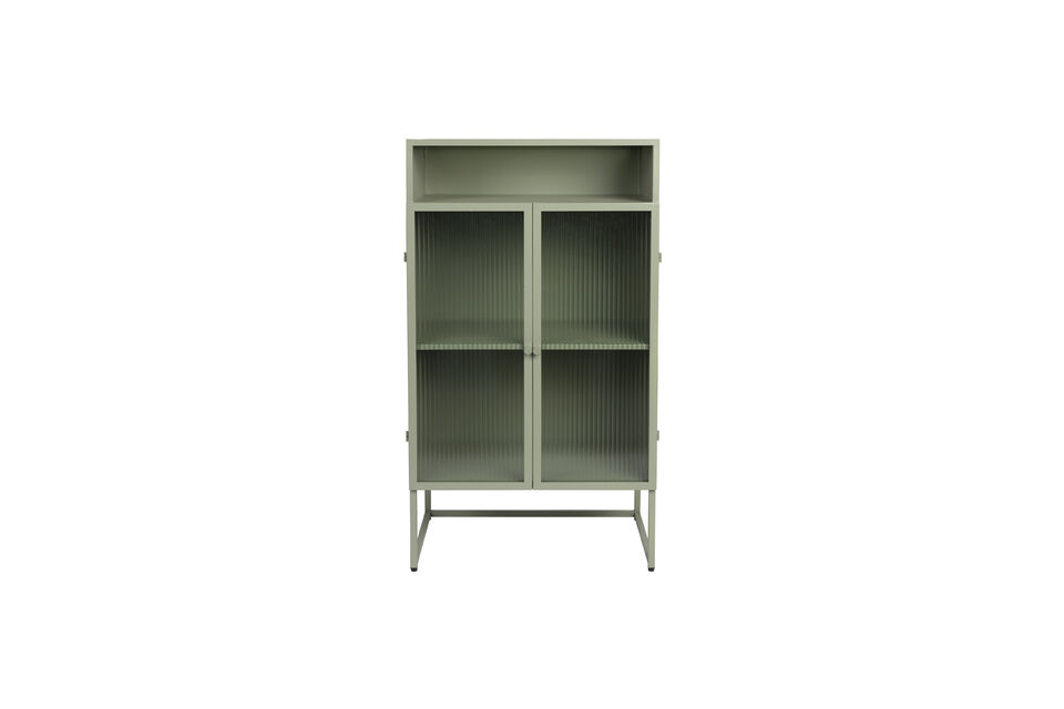 Armario de madera verde Herbe White Label