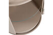 Miniatura Armario redondo 188x45 cm MDF arena brillo Sera 8