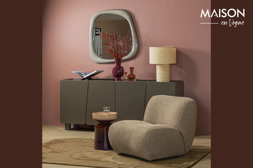 Friendly shape Coarse chenille fabric Luxury upholstery Comfortable dimensions  The Nomu armchair
