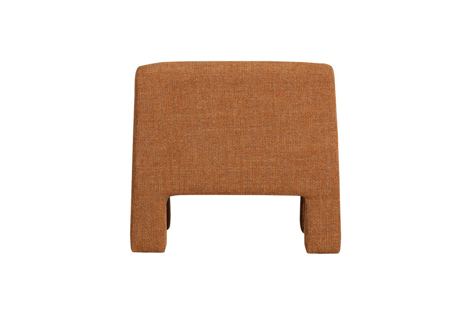 The rounded design invites you to take a seat