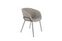 Miniature Armchair in grey fabric Feston Clipped