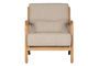 Miniature Armchair in woven fabric sand Mark Clipped