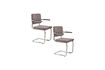 Miniaturansicht Armlehnstuhl aus dunkelgrauem Rippstoff Ridge Kink Rib 10