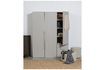 Miniature Armoire 2 portes en placage de noyer gris Rens 2