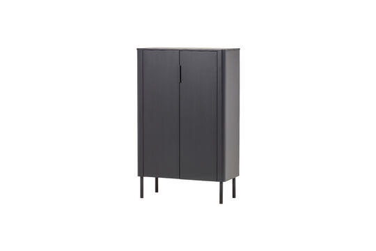 Voir la fiche produit armoire 2 portes pin noir mat Gunnar Armoire 2 portes pin noir mat Gunnar