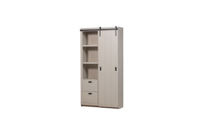 Armoire 230x122 cm pin brut de sciage Dust Slide Barn