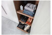 Miniature Armoire 3 portes décor noyer et gris galet RENS 7