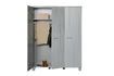 Miniature Armoire 3 portes en bois gris Dennis 5