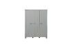 Miniature Armoire 3 portes en bois gris Dennis 1