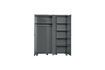 Miniature Armoire 3 portes en bois gris foncé Dennis 4