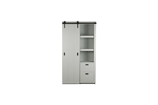 Armoire à porte coulissante en bois gris Barn Détouré