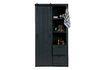 Miniature Armoire à porte coulissante en bois noir Barn 3