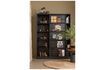 Miniature Armoire avec porte coulissante en bois noir Swing 2