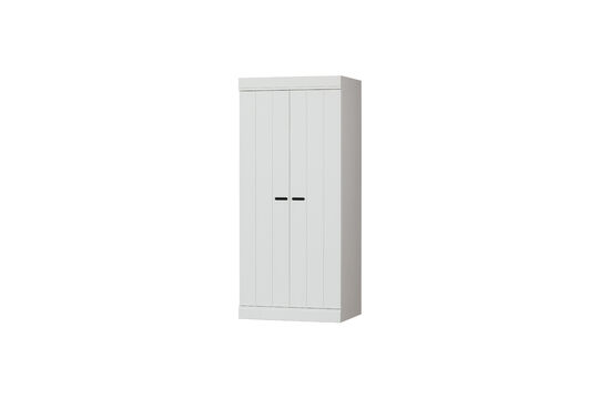 Armoire basse 2 portes pin blanc CONNECT
