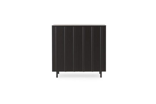 Armoire basse en chêne noir Rib