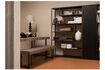 Miniature Armoire de rangement 188x44 cm pin noir foncé TEUN 2