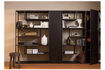 Miniature Armoire de rangement 188x44 cm pin noir foncé TEUN 3