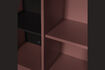 Miniature Armoire de rangement 200x100 cm en pin rouge bordeaux MEREL 8