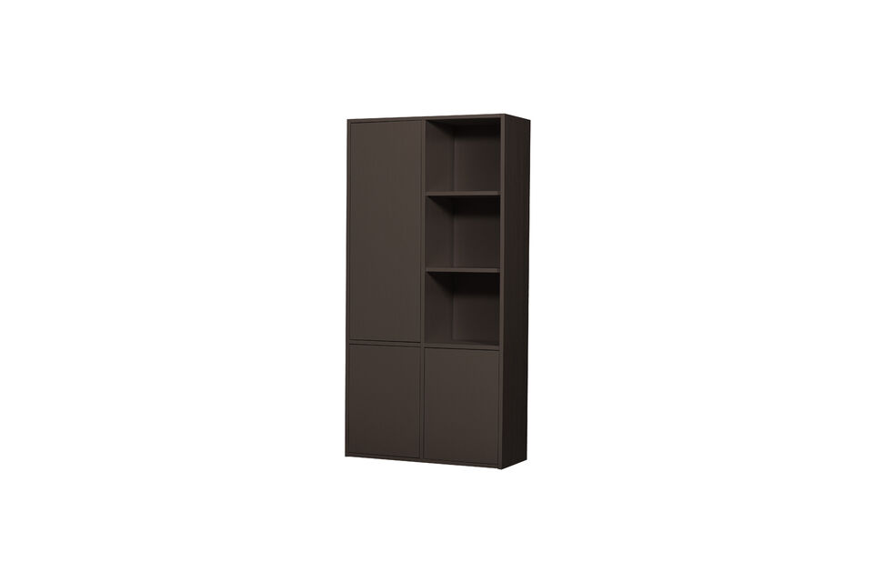 Armoire de rangement 200x100 cm Pin Brun Moyen Merel Woood