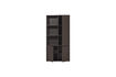 Miniature Armoire de rangement droite 108 cm Pin Brun moyen MEGGY 5