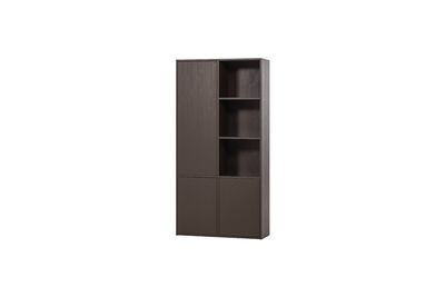 Armoire de rangement gauche 108 cm pin brun moyen MEGGY