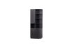 Miniature Armoire de rangement ronde droite 78 cm pin noir profond FINCA 1